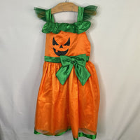 Size 6-7: Relibeauty Orange/Green Pumpkin Costume Dress