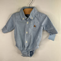 Size 12-18m: Gap Blue Chambray Button-Up Onesie