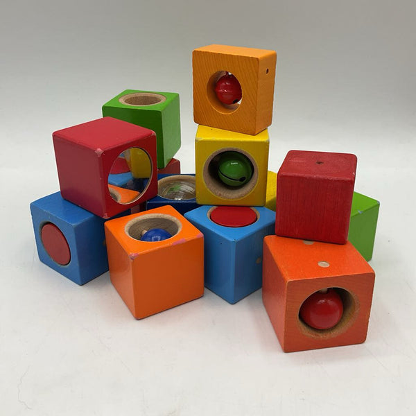 Fun with Sounds Wooden Sensory Blocks