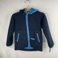 Size 2: REI Two Tone Blue Fleece Hooded Zip-Up Coat REDUCED