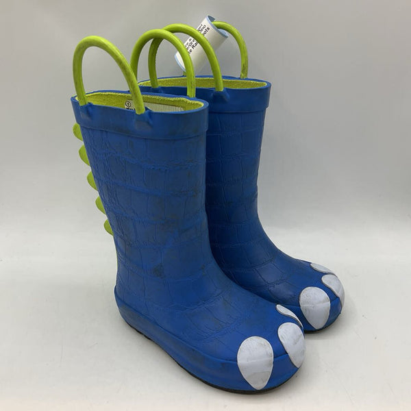 Size 5: Target Blue/Green Dino Spike Rain Boots