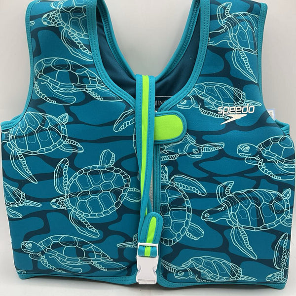 Size 4-6: Speedo Blue/White Turtles Life Vest