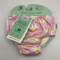 Size 18m: Green Sprouts Pink/White Floral Swim Diaper NEW