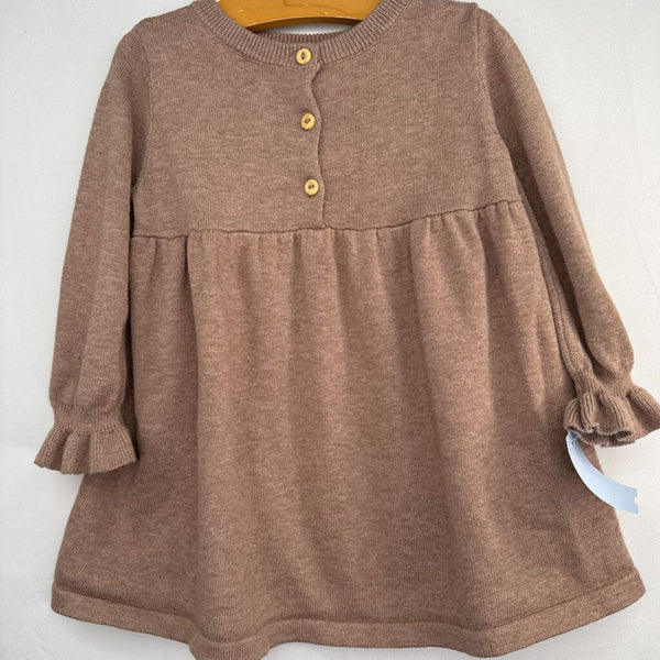 Size 12m: H&M Brown Long Sleeve Sweater Dress