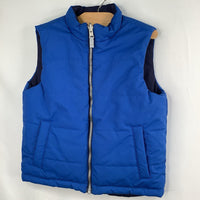 Size 5 (110): Hanna Andersson Blue Reversible Poly Fill Puffer Vest