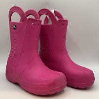 Size 2Y: Crocs Pink Rain Boots