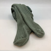Size 18-24m: Play Up Green Ribbed Tights