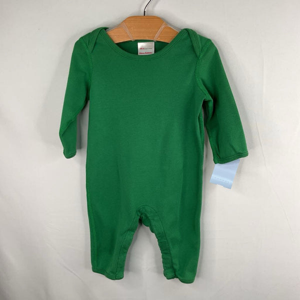 Size 3-6m (60): Hanna Andersson Green Snap Romper