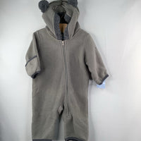 Size 0-3m: Columbia Grey/Ears Fleece Bunting