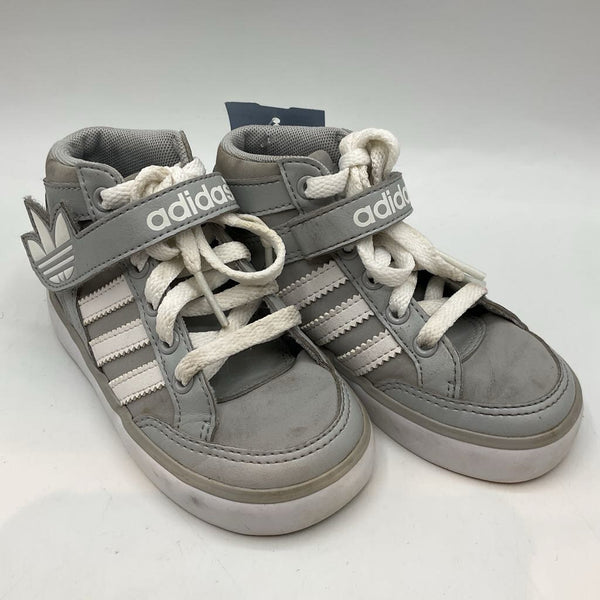 Size 6: Adidas Grey/White Lace/Velcro Sneakers