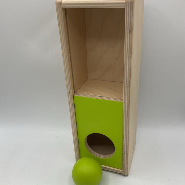 Lovevery Slide-Top Wooden Ball Drop Box