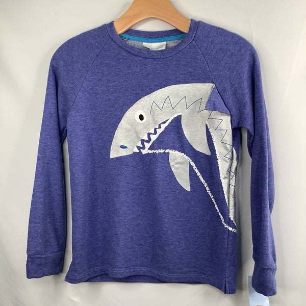 Size 10: Rockets of Awesome Blue/Silver Shark Sweatshirt