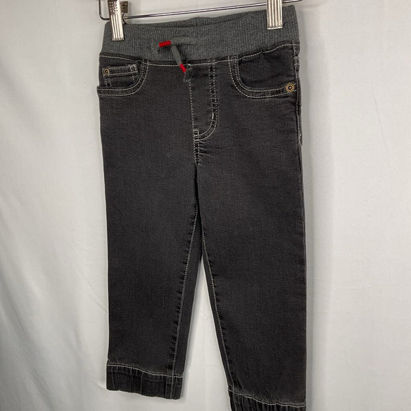 Size 3: Tucker + Tate Grey Drawstring Denim Jeans