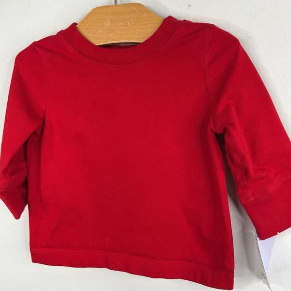 Size 3-6m (60): Hanna Andersson Red Long Sleeve Shirt