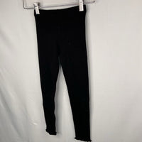 Size 8: Zara Black Ribbed Leggings