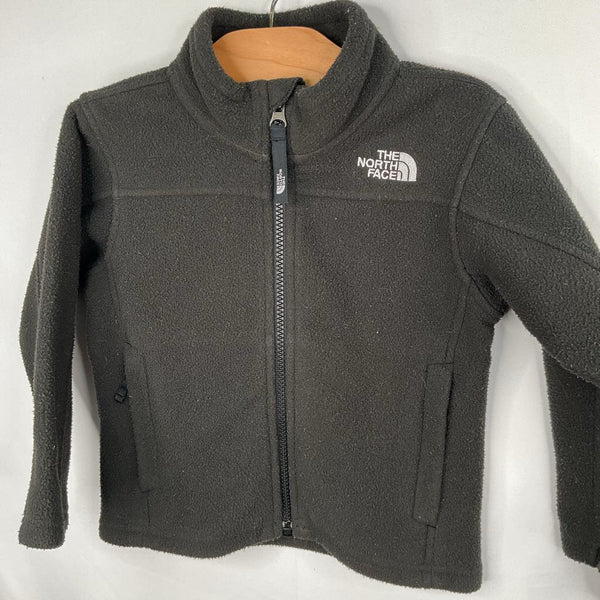 Size 3: The North Face Black Fleece Zip-Up Coat