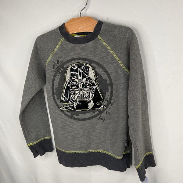 Size 5-6: Disney Star Wars Grey/Black/Green Darth Vader Sweatshirt