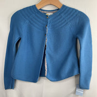 Size 8-9: Mini Boden Cashmere Blend Blue Cardigan