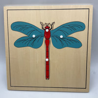 Wooden Dragonfly Peg Puzzle