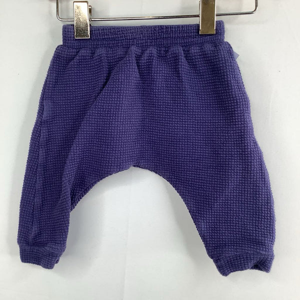 Size NB: North of West Blue Waffle Texture Cozy Pants