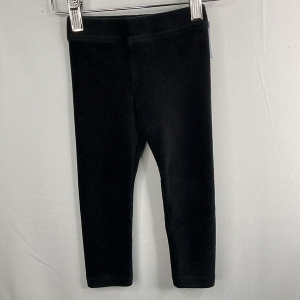 Size 2: Crewcuts Black Stretch Corduroy Leggings