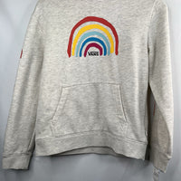 Size 10-12: Vans Grey/Rainbows Pullover Hoodie