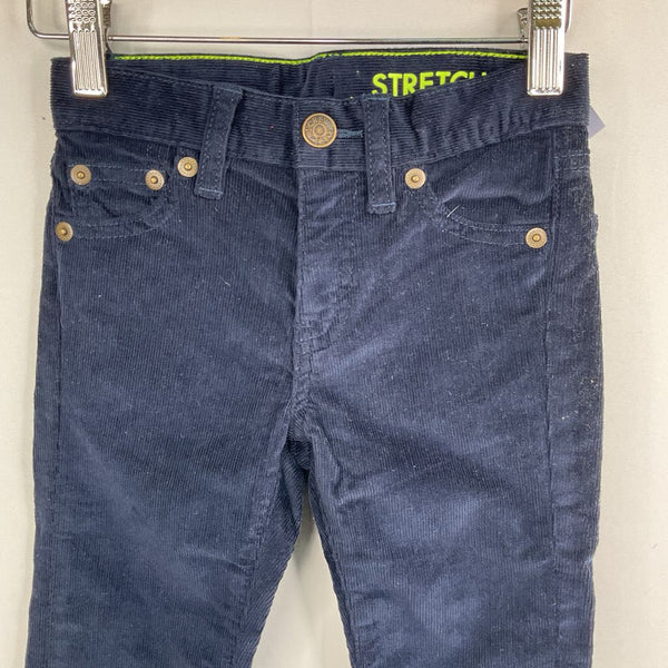 Size 3: Crewcuts Navy Corduroy Adjustable Waist Pants