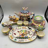 Mercuries 1995 23 Piece Children's Circus Tea Set