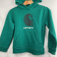 Size 8-10: Carhartt Green/Black Logo Pullover Hoodie REDUCED