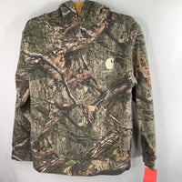 Size 6-8: Carhartt Green Camo Pullover Hoodie