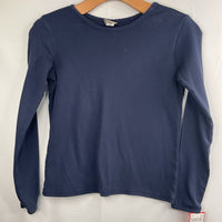 Size 10 (140): Hanna Andersson Navy Long Sleeve Shirt