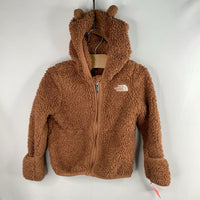 Size 18-24m: The North Face Brown Teddy Ear Hooded Fleece Zip-Up Coat