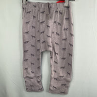 Size 2: Kate Quinn Purple Wolves Eyelet Cozy Pants