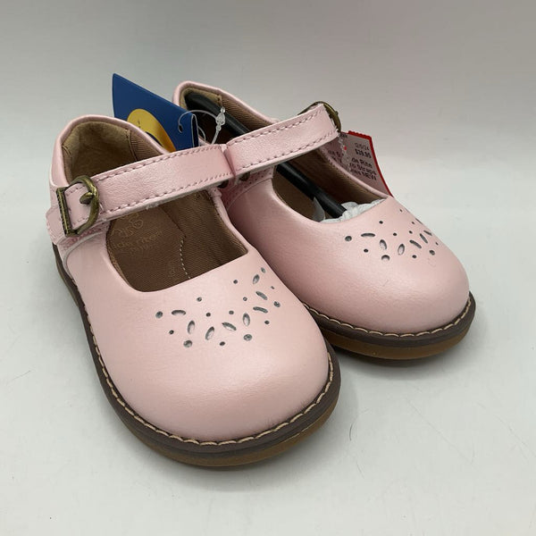 Size 5: Stride Rite Pink Velcro Straps Mary Janes NEW