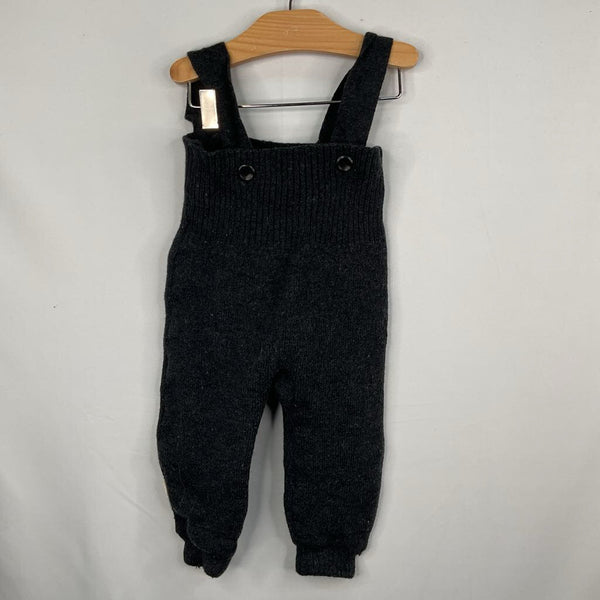 Size 6-12m: Disana Grey Virgin Wool Overalls