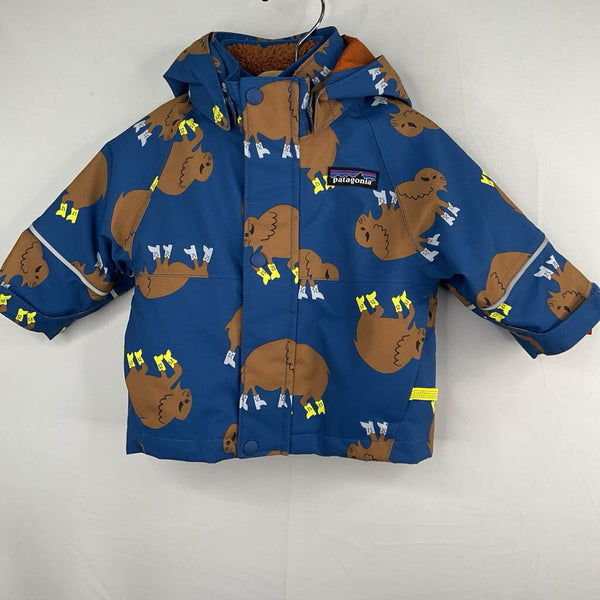 Size 3-6m: Patagonia Blue/Brown Buffalo All Seasons 3-in-1 Coat