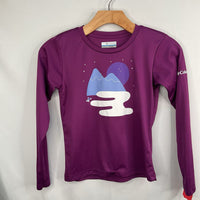 Size 7-8: Columbia Purple Winter Mountains Long Sleeve Shirt