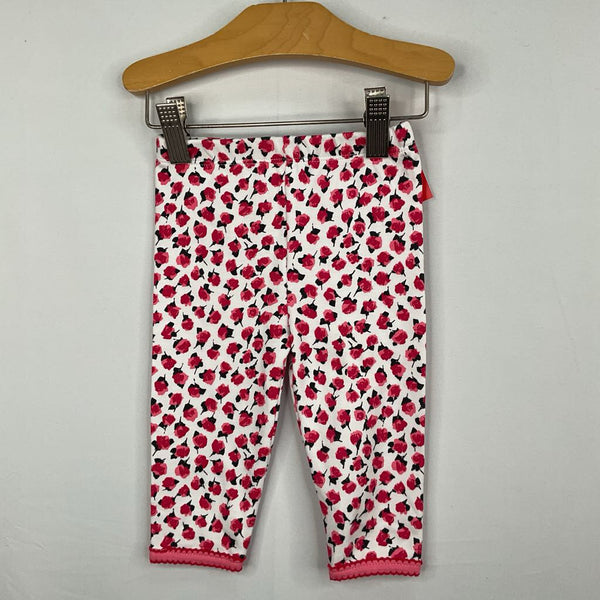 Size 3-6m: Kate Spade White/Pink/Black Floral Cozy Pants