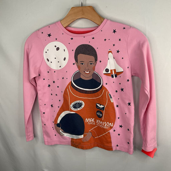 Size 8: Piccolina Pink/Colorful Mae Jemison Long Sleeve Shirt