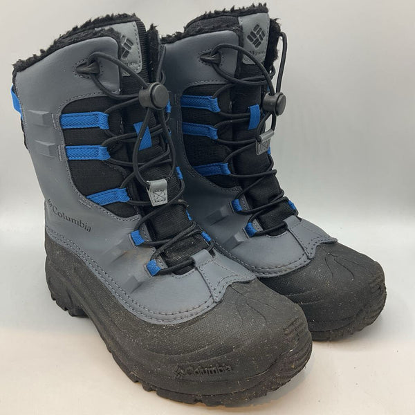 Size 6Y: Columbia Bue/Grey Toggle Snow Boots