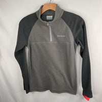 Size 10-12: Columbia Two Tone Grey Fleece 1/4 Zip Pullover