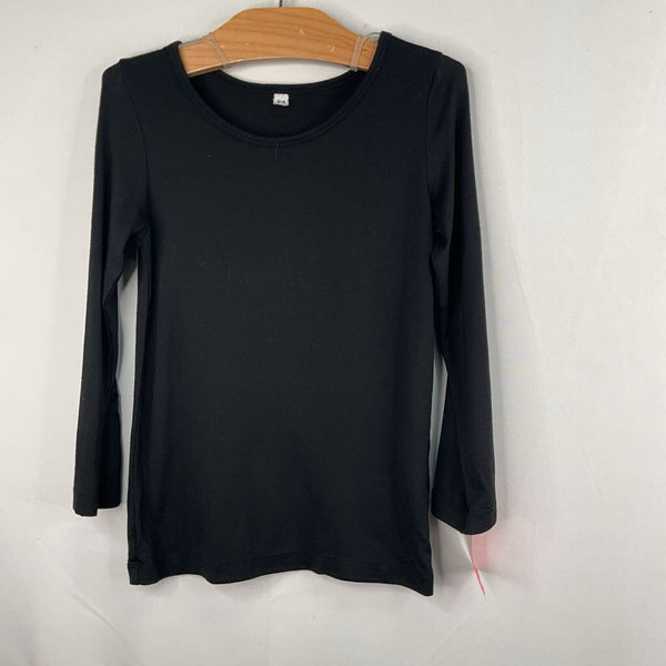 Size 5-6: Heattech Black Base Layer Shirt