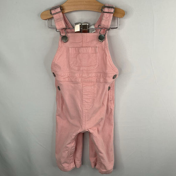 Size 6-12m (70): Hanna Andersson Pink Corduroy Overalls