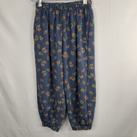 Size 7: Throwing Tiny Fits Blue/Brown/Green Floral Joggers