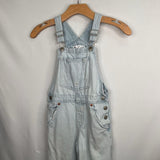 Size 8: Zara Light Wash Blue/White Striped Denim Overalls REDUCED