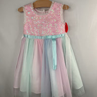 Size 2: Jona Michelle Pink/Blue/Purple Sequin/Tulle Fancy Dress