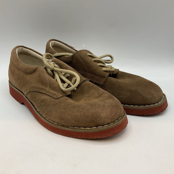 Size 2Y: Nordstrom Brown/Red Suede Lace-Up Shoes