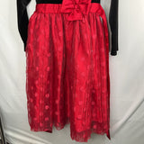 Size 8: Jona Michelle Black/Red Dots Tulle/Velour Fancy Dress