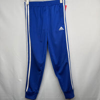 Size 6: Adidas Blue/White Side Stripe Track Pants