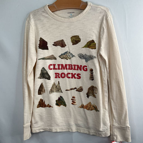 Size 6-7: Crewcuts Yellow/Colorful Climbing Rocks Long Sleeve Shirt